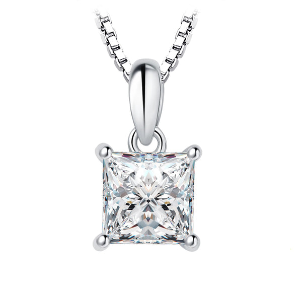 Vega Moissanite Pendant – 925 Sterling Silver